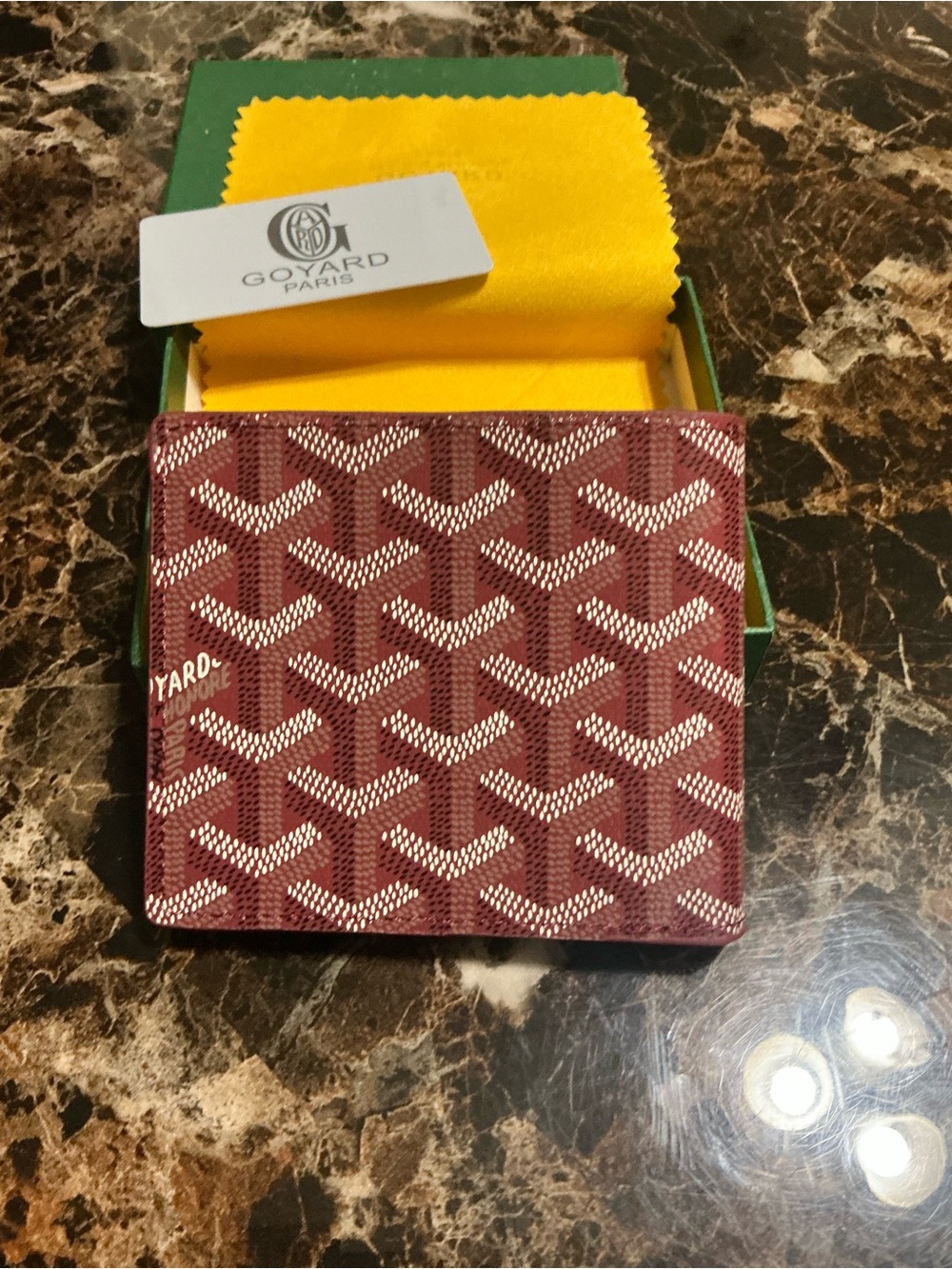 Goyard Red Leather Wallet